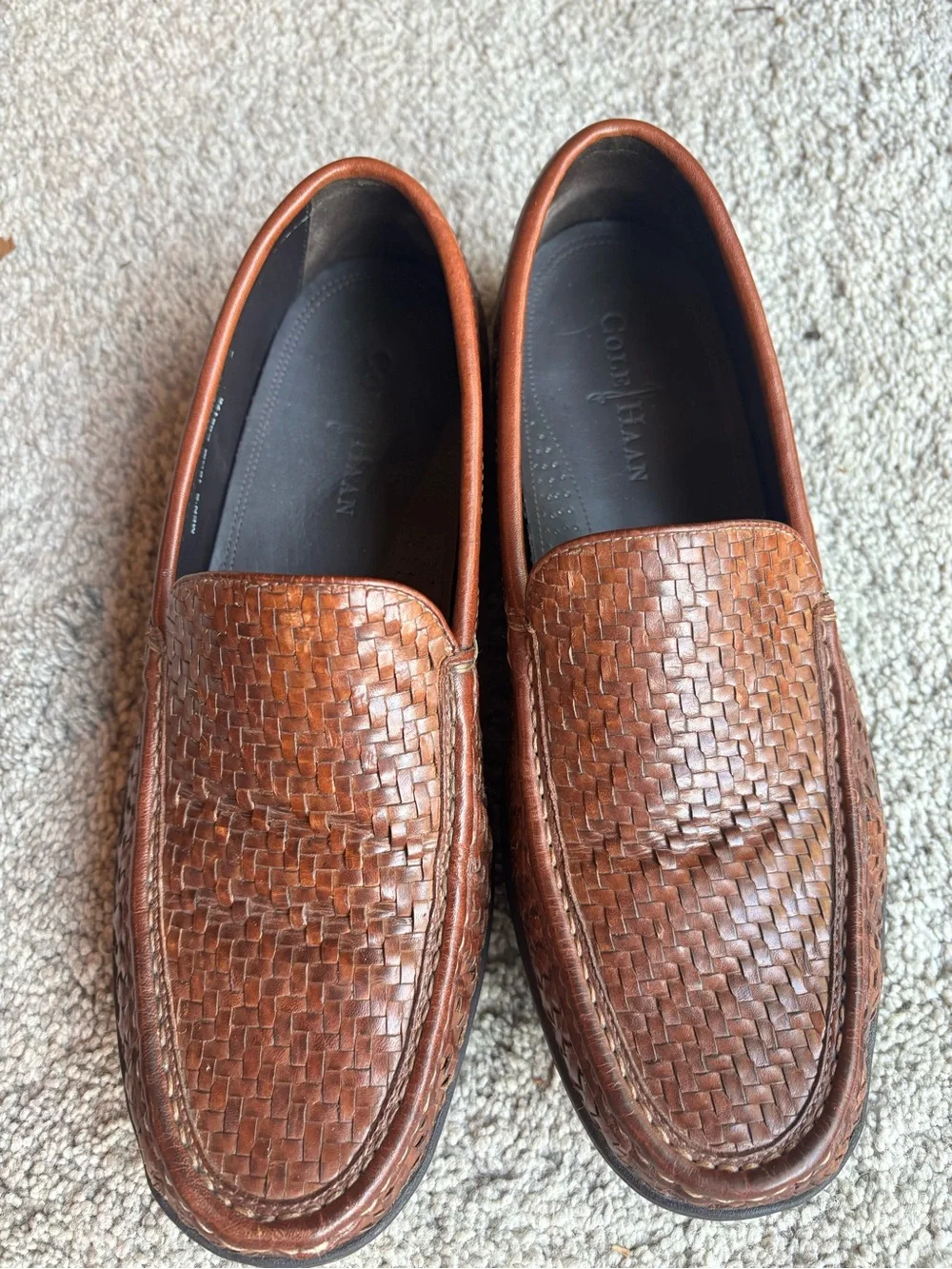Cole Haan handwoven leather